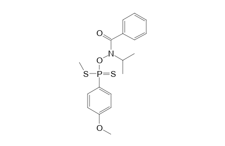 N-ISOPROPYL-N-[(4-METHOXYPHENYL)-(METHYLTHIO)-THIOPHOSPHONYLOXY]-BENZAMIDE