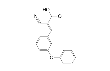 2-Cyano-3-(3-phenoxyphenyl)-2-propenoic acid