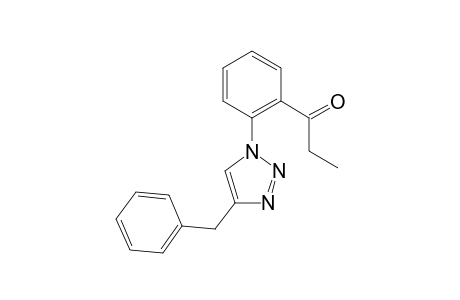 1-(2-(4-benzyl-1H-1,2,3-triazol-1-yl)phenyl)propan-1-one