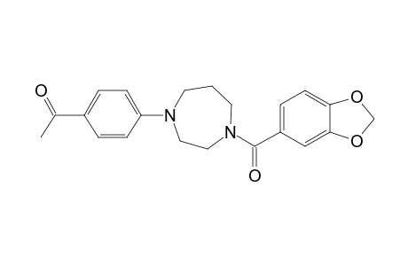 1-(4-(4-(Benzo[D][1,3]dioxole-5-carbonyl)-1,4-diazepan-1-yl)phenyl)ethan-1-one