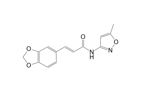 (2E)-3-(1,3-benzodioxol-5-yl)-N-(5-methyl-3-isoxazolyl)-2-propenamide