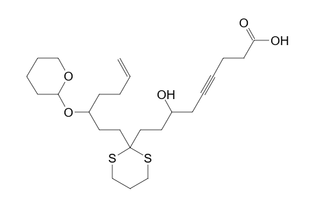 4-Nonynoic acid, 7-hydroxy-9-[2-[3-[(tetrahydro-2H-pyran-2-yl)oxy]-6-heptenyl]-1,3-dithian-2-yl]-, [2R-[2R*[R*(S*)]]]-