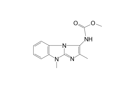 (2,8-Dimethyl-8H-1,3a,8-triazacyclopenta[a]inden-3-yl)carbamic acid, methyl ester