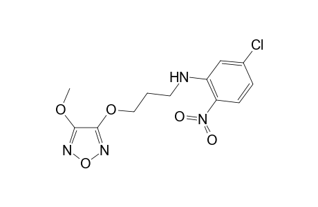 5-Chloranyl-N-[3-[(4-methoxy-1,2,5-oxadiazol-3-yl)oxy]propyl]-2-nitro-aniline