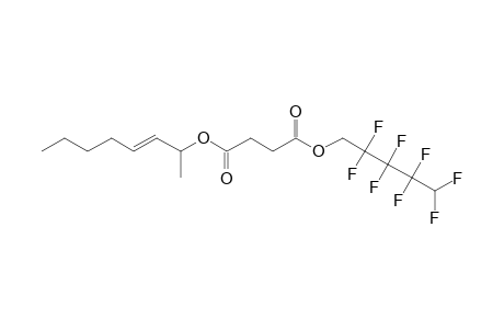 Succinic acid, 2,2,3,3,4,4,5,5-octafluoropentyl oct-3-en-2-yl ester