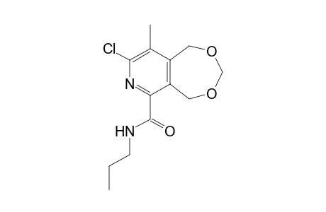 8-Chloranyl-9-methyl-N-propyl-1,5-dihydro-[1,3]dioxepino[5,6-c]pyridine-6-carboxamide