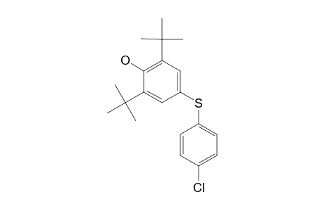 4-[(p-chlorophenyl)thio]-2,6-di-tert-butylphenol