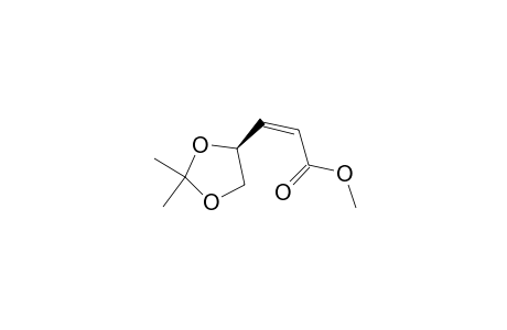 Methyl (S)-(+)-3-(2,2-dimethyl-1,3-dioxolan-4-yl)-cis-2-propenoate