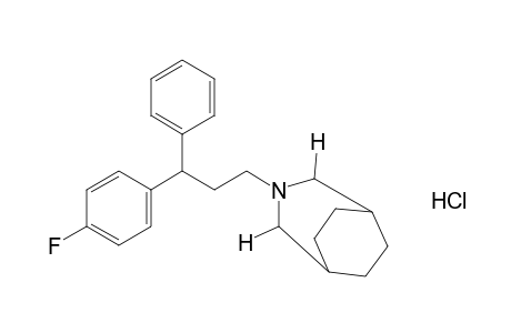 3-[3-(p-fluorophenyl)-3-phenylpropyl]-3-azabicyclo[3.2.2]nonane, hydrochloride