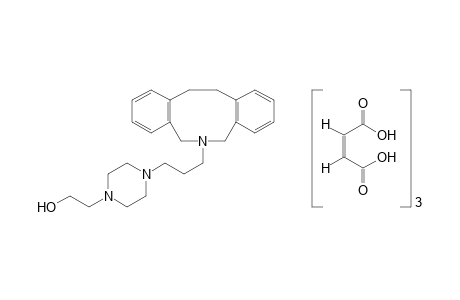 4-[3-(5,7,12,13-tetrahydro-6H-dibenz[c,g]azonin-6-yl)propyl]-1-piperazineethanol, maleate(1:3)(salt)
