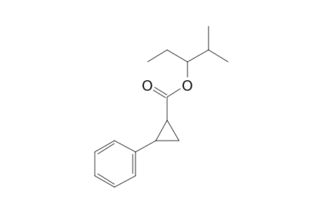 Cyclopropanecarboxylic acid, trans-2-phenyl-, 2-methylpent-3-yl ester