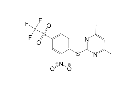 pyrimidine, 4,6-dimethyl-2-[[2-nitro-4-[(trifluoromethyl)sulfonyl]phenyl]thio]-