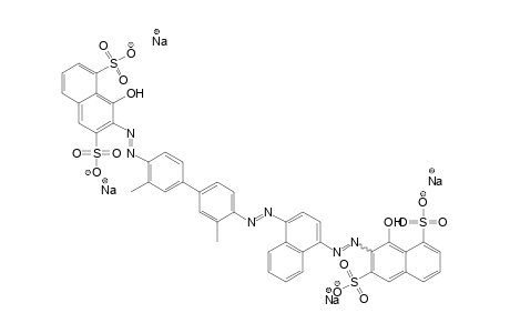 1,6-Naphthalenedisulfonic acid, 8-hydroxy-7-[[4-[[4'-[(1-hydroxy-3,8-disulfo-2-naphthalenyl)azo]-3,3'-dimethyl[1,1'-biphenyl]-4-yl]azo]-1-naphthalenyl]azo]-, tetrasodium salt