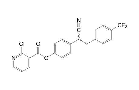 2-chloronicotinic acid, ester with 2-(p-hydrophenyl)-3-(alpha,alpha,alpha-trifluoro-p-tolyl)acrylonitrile