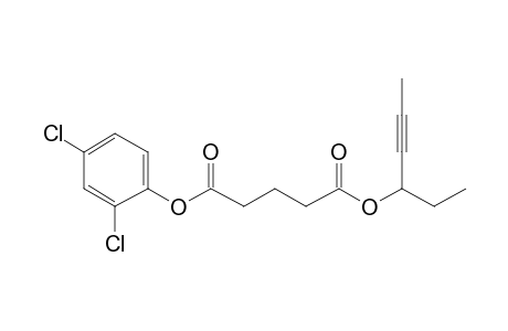 Glutaric acid, hex-4-yn-3-yl 2,4-dichlorophenyl ester