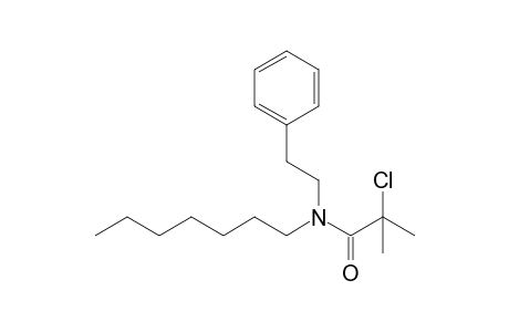 Propionamide, 2-chloro-2-methyl-N-(2-phenylethyl)-N-heptyl-