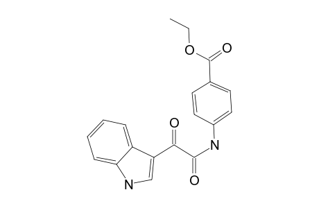 Benzoic acid, 4-[[2-(1H-indol-3-yl)-1,2-dioxoethyl]amino]-, ethyl ester