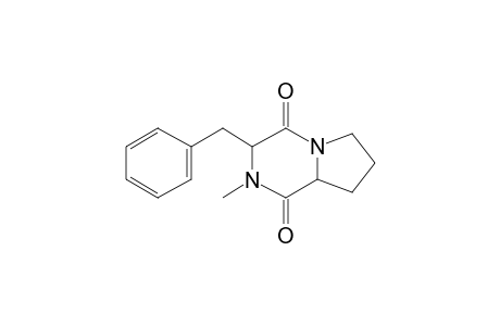 3-Benzylhexahydropyrrolo[1,2-A]pyrazine-1,4-dione, me derivative