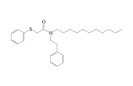 (Phenylthio) acetamide, N-(2-phenylethyl)-N-undecyl-