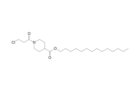 Isonipecotic acid, N-(3-chloropropionyl)-, tetradecyl ester