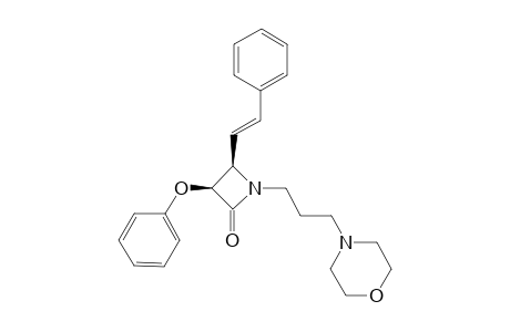 1-(3-MORPHOLINOPROPYL)-3-PHENOXY-4-STYRYL-AZETIDINE-2-ONE