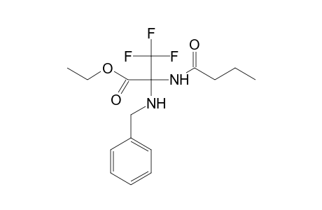 Ethyl 2-(benzylamino)-2-(butyrylamino)-3,3,3-trifluoropropanoate