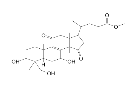 CHOL-8-EN-24-OIC ACID, 3,3-DIHYDROXY-4-(HYDROXYMETHYL)-4,14-DIMETHYL-11,15-DIOXO- METHYL ESTER