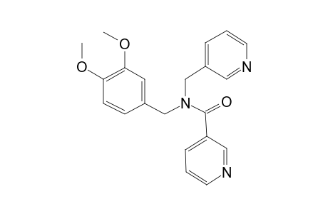 N-(3,4-Dimethoxybenzyl)-N-pyridin-3-ylmethylnicotinamide