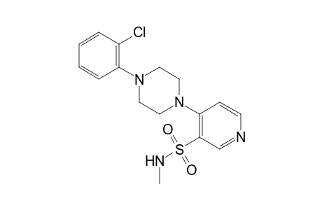 4-[4-(o-chlorophenyl)-1-piperazinyl]-N-methyl-3-pyridinesulfonamide