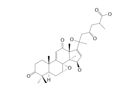 APPLANOXIDIC-ACID-G;15-BETA,20-DIHYDROXY-7-ALPHA,8-ALPHA-EPOXY-3,12,23-TRIOXO-5-ALPHA-LANOSTA-9(11),16-DIEN-26-OIC-ACID