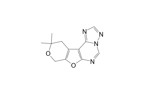 10,10-Dimethyl-10,11-dihydro-8H-pyrano[4',3':4,5]furo[3,2-E][1,2,4]triazolo[1,5-c]pyrimidine