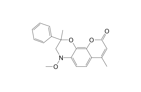 4-Methoxy-2,7-dimethyl-2-phenyl-2,3,4,9-tetrahydro[1]benzopyrano[8,7-b][1,4]oxazin-9-one