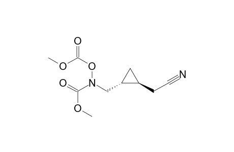 trans-N,O-Bis(methoxycarbonyl)-N-[[2-(cyanomethyl)cyclopropyl]methyl]hydroxylamine