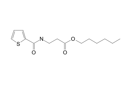 .beta.-Alanine, N-(thiophene-2-carbonyl)-, hexyl ester