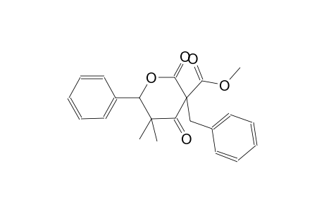 methyl 3-benzyl-5,5-dimethyl-2,4-dioxo-6-phenyltetrahydro-2H-pyran-3-carboxylate