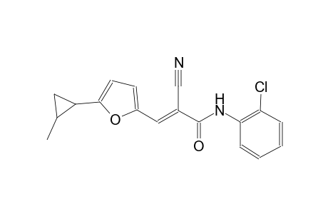 (2E)-N-(2-chlorophenyl)-2-cyano-3-[5-(2-methylcyclopropyl)-2-furyl]-2-propenamide