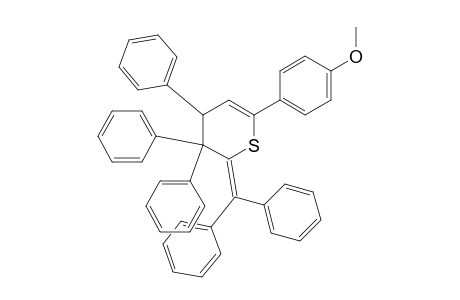 6-(p-Methoxyphenyl)-3,3,4-triphenyl-2-(diphenylmethylene)-3,4-dihydro-2H-thiopyran