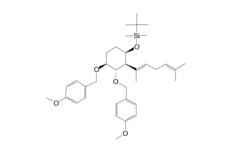 (1S,2S,3S,4R)-3-({1E)-1,5-Dimethylhexa-1,4-dien-1-yl}-4-(tert-Butyldimethylsilyl)oxy-1,2-di(4-methoxybenzyl)oxycyclohexane