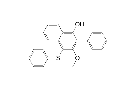 1-Hydroxy-3-methoxy-2-phenyl-4-(phenylthio)naphthalene