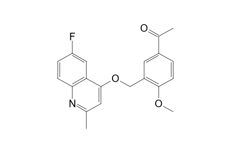 3'-{[(6-FLUORO-2-METHYL-4-QUINOLYL)OXY]METHYL}-4'-METHOXYACETOPHENONE