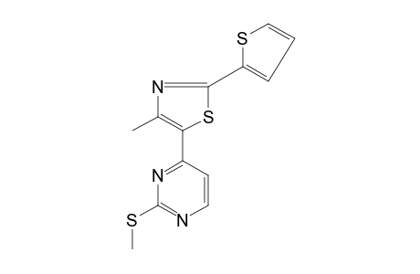 4-[4-methyl-2-(2-thienyl)-5-thiazolyl]-2-(methylthio)pyrimidine