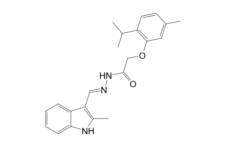 2-(2-Isopropyl-5-methylphenoxy)-N'-[(2-methyl-3-indolyl)methylene]acethydrazide