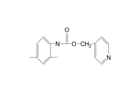 2,4-dimethylcarbanilic acid, (4-pyridyl)methyl ester