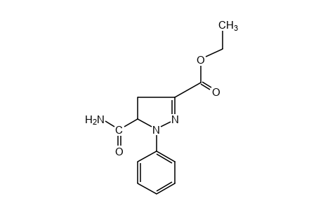 5-crabamoyl-1-phenyl-2-pyrazoline-3-carboxylic acid, ethyl ester