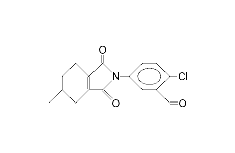 Benzaldehyde, 2-chloro-5-(1,3,4,5,6,7-hexahydro-5-methyl-1,3-dioxo-2H-isoindol-2-yl)-