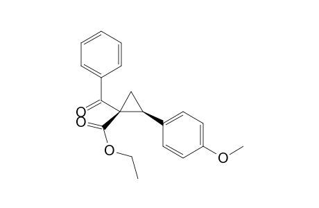 Ethyl cis-1-benzoyl-2-(4-methoxyphenyl)cyclopropane-1-carboxylate