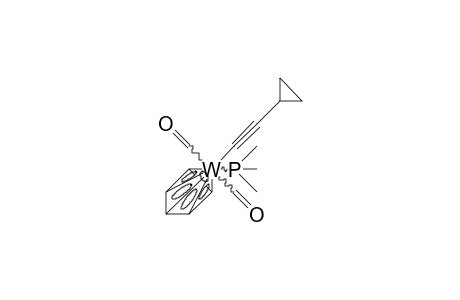 Dicarbonyl-(.eta.-5-cyclopentadienyl)-(cyclopropyl-acetylenyl)-trimethylphosphine-tungsten