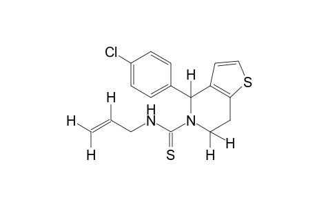 N-allyl-4-(p-chlorophenyl)-6,7-dihydrothiothieno[3,2-c]pyridine-5(4H)-carboxamide
