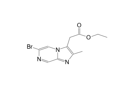 6-BrOMO-3-(ETHOXYCARBONYLMETHYL)-2-METHYLIMIDAZO-[1,2-A]-PYRAZINE