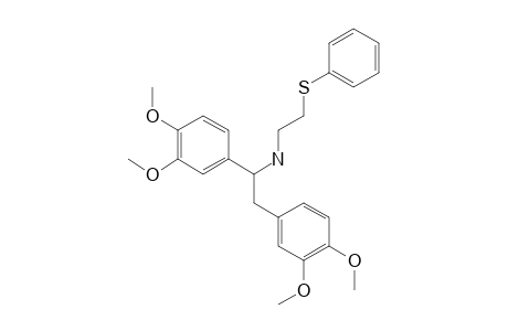 N-[1,2-(3,4-Dimethoxyphenyl)ethyl]-2-phenylsulfanylethylamine